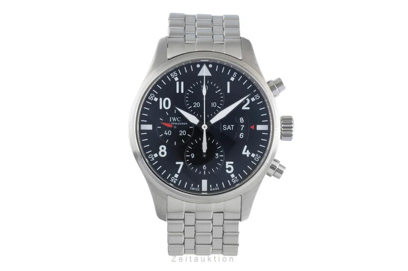 IWC Fliegerchronograph chronograph steel automatic men's watch IW377704 [2504890]