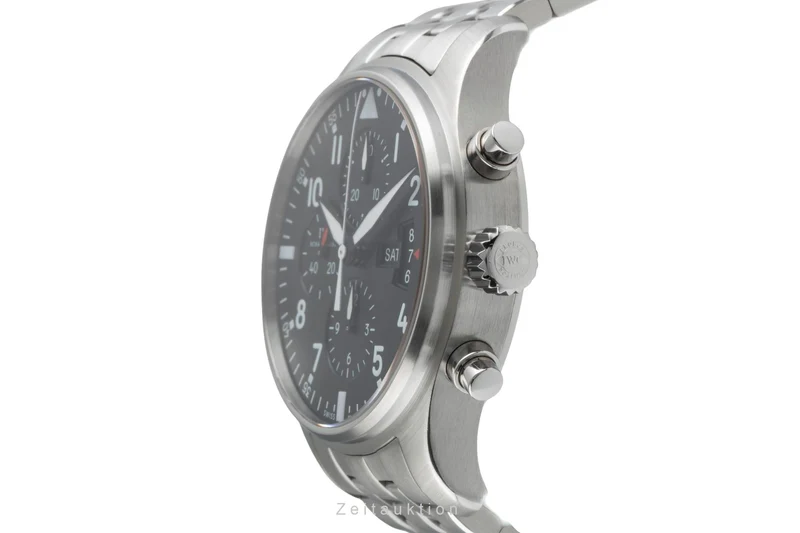 IWC Fliegerchronograph chronograph steel automatic men's watch IW377704 [2504890]