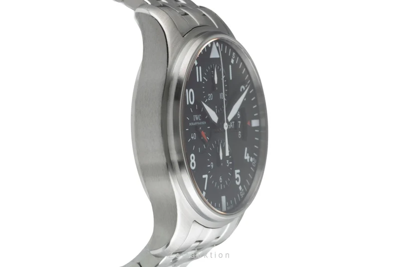 IWC Fliegerchronograph chronograph steel automatic men's watch IW377704 [2504890]