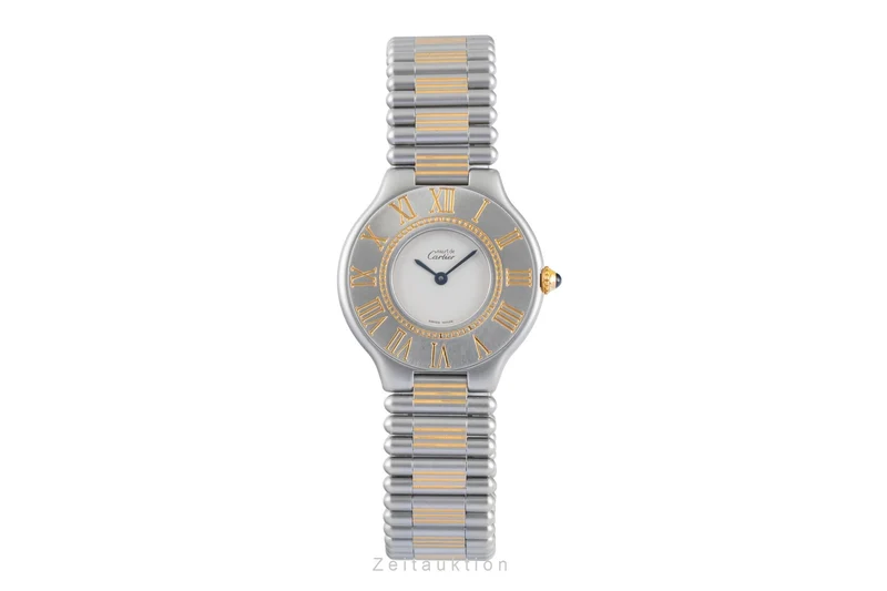 Cartier Must De Cartier 21 gilt / steel quartz women's watch 83090171, 9010 [2505318]