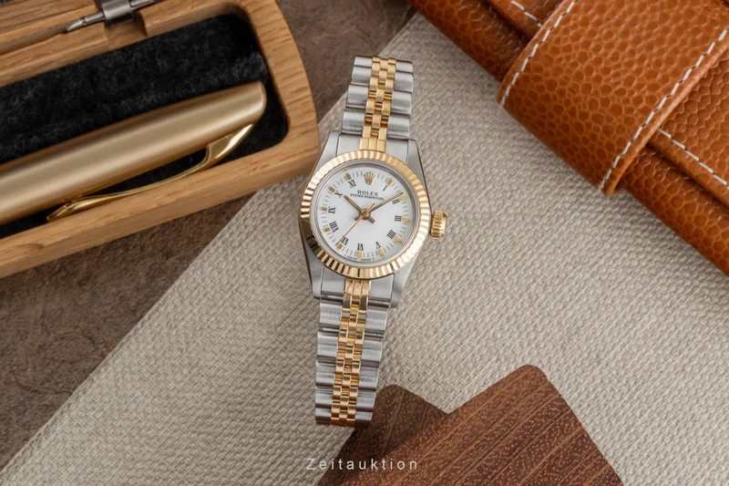 Rolex Oyster Perpetual steel / gold automatic women's watch 67193 [2505091]