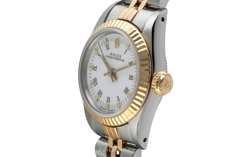 Rolex Oyster Perpetual steel / gold automatic women's watch 67193 [2505091]