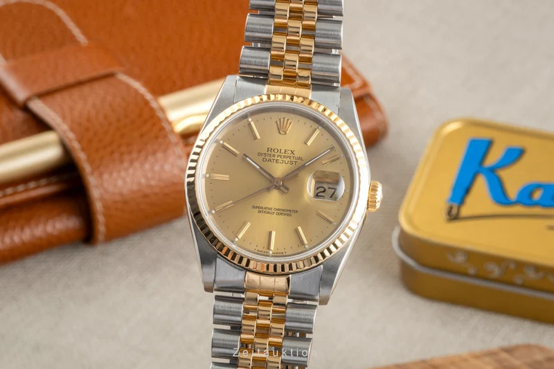 Rolex Datejust steel / gold automatic men's watch 16233 LP: 14300EUR [2505092]