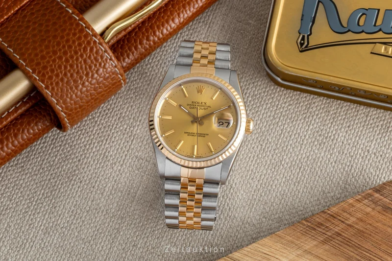 Rolex Datejust steel / gold automatic men's watch 16233 LP: 14300EUR [2505092]