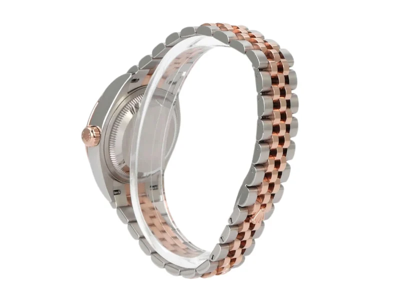 Rolex Datejust 28 Stahl Everose‑Gold 279171 Aubergine Dia Jubile-Band