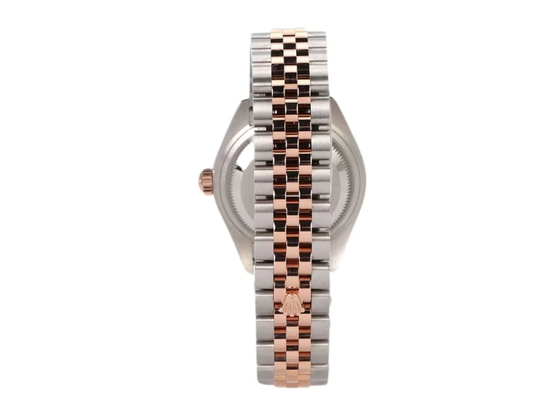 Rolex Datejust 28 Stahl Everose‑Gold 279171 Aubergine Dia Jubile-Band