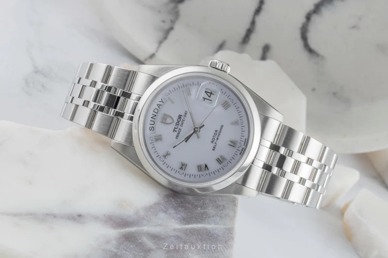 Tudor Date-Day steel automatic men's watch 76200 [2505172]