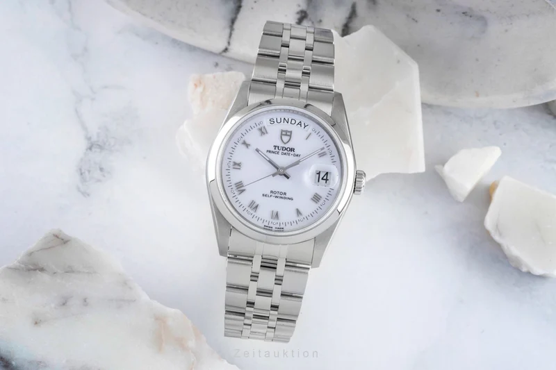 Tudor Date-Day steel automatic men's watch 76200 [2505172]