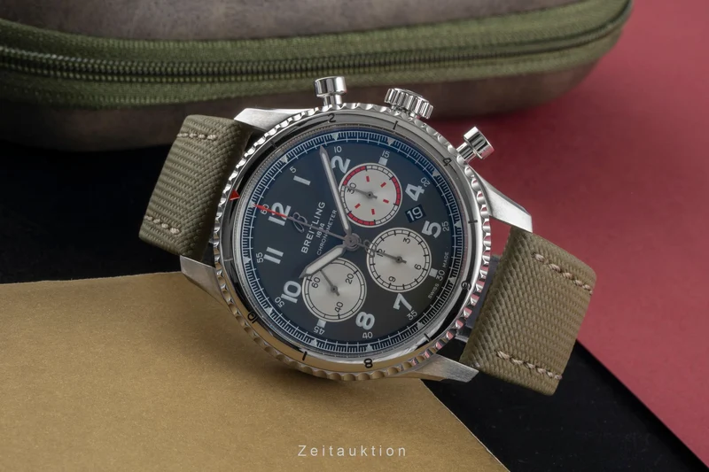 Breitling Aviator 8 chronograph steel automatic men's watch AB0119 LP: 10650EUR [2505466]