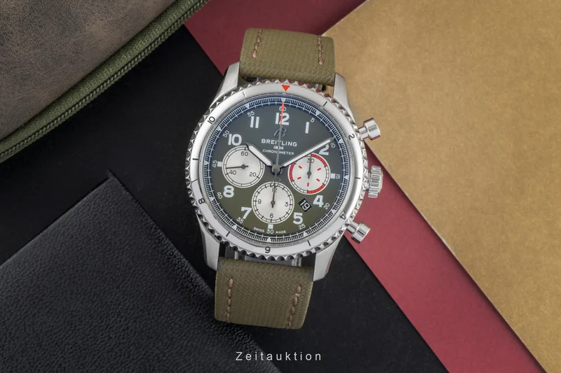 Breitling Aviator 8 chronograph steel automatic men's watch AB0119 LP: 10650EUR [2505466]