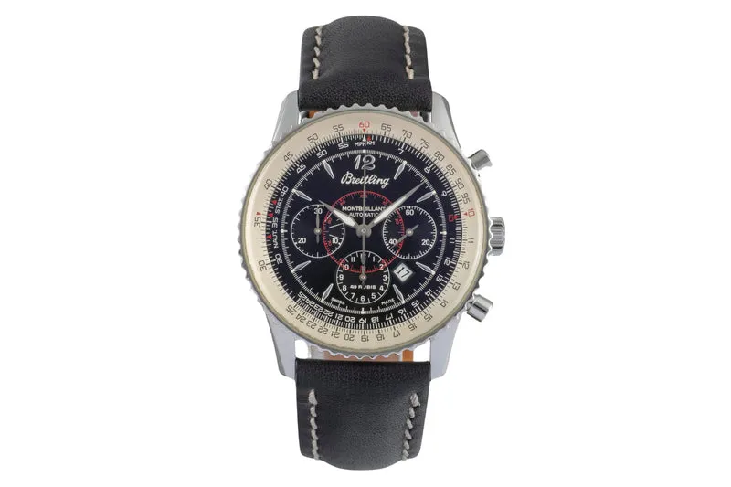 Breitling Montbrillant chronograph steel automatic men's watch A41030 [2505543]