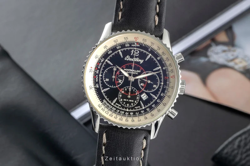 Breitling Montbrillant chronograph steel automatic men's watch A41030 [2505543]