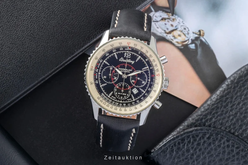 Breitling Montbrillant chronograph steel automatic men's watch A41030 [2505543]