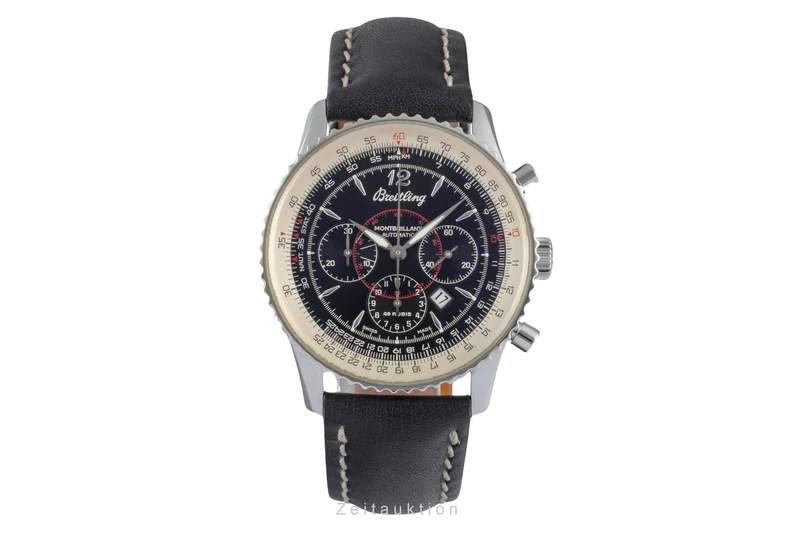 Breitling Montbrillant chronograph steel automatic men's watch A41030 [2505543]