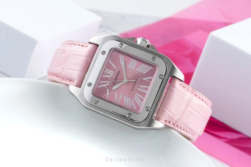Cartier Santos 100 steel automatic women's watch W20133X8, 2878 [2505115]