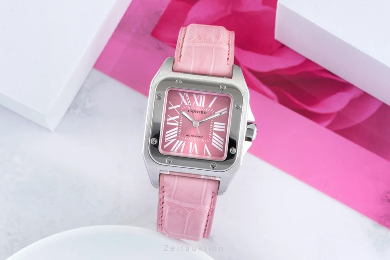 Cartier Santos 100 steel automatic women's watch W20133X8, 2878 [2505115]