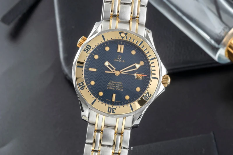 Omega Seamaster steel / gold automatic men's watch 2432.80.00, 168.1503 LP: 13800EUR [2505305]