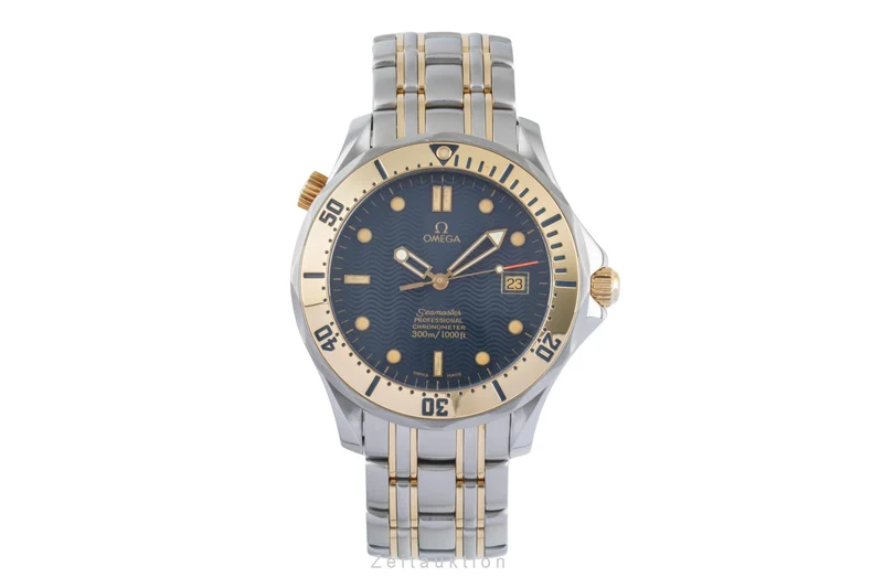 Omega Seamaster steel / gold automatic men's watch 2432.80.00, 168.1503 LP: 13800EUR [2505305]