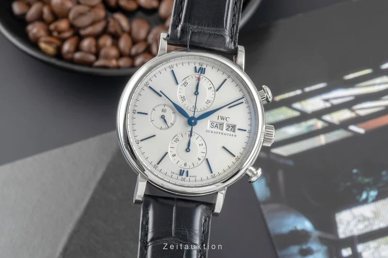 IWC Portofino chronograph steel automatic men's watch IW391037 LP: 7100EUR [2505664]