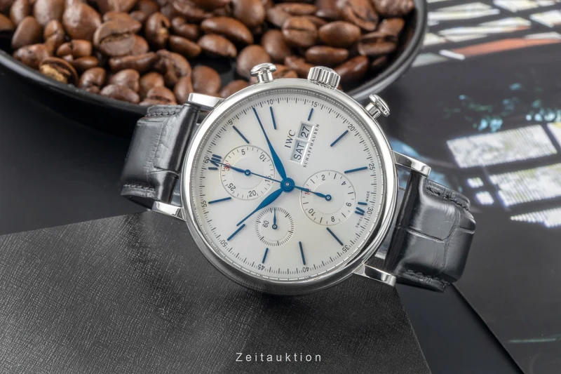 IWC Portofino chronograph steel automatic men's watch IW391037 LP: 7100EUR [2505664]