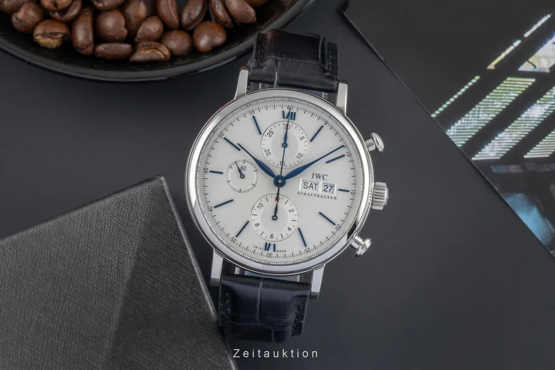 IWC Portofino chronograph steel automatic men's watch IW391037 LP: 7100EUR [2505664]