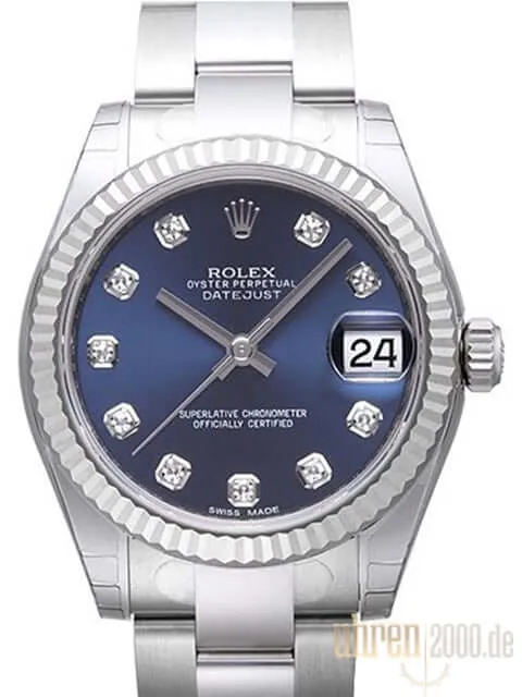 Rolex Oyster Datejust 31 178274 Blau Diamant