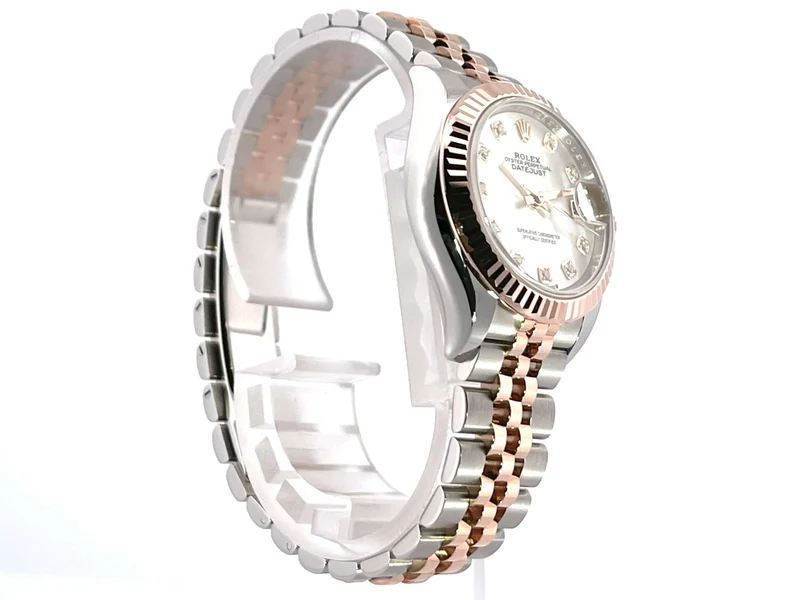 Rolex Datejust 28 Stahl Everose‑Gold 279171 Perlmutt Dia Jubile-Band