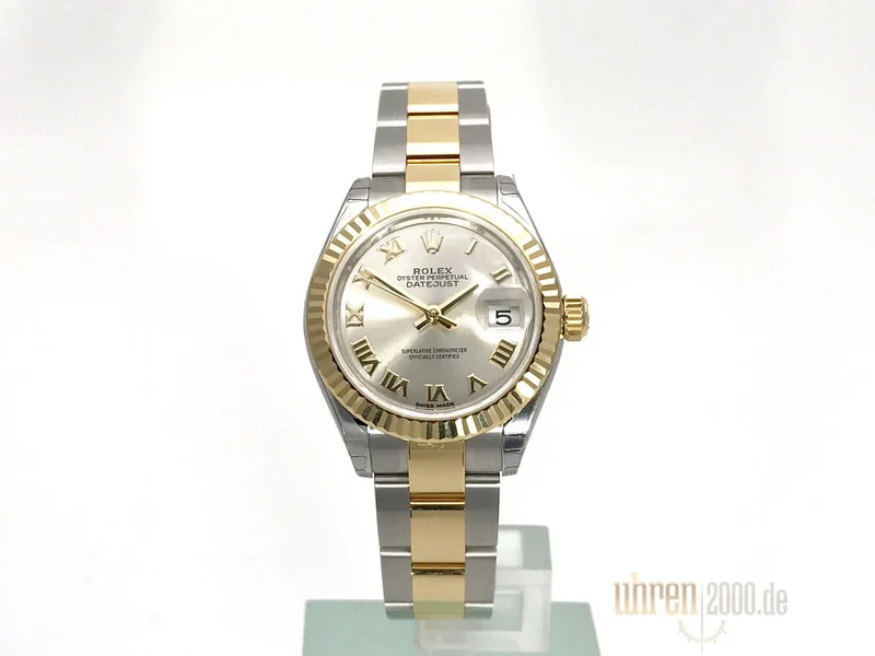 Rolex Datejust 28 Stahl Gold 279173 Silber Römisch