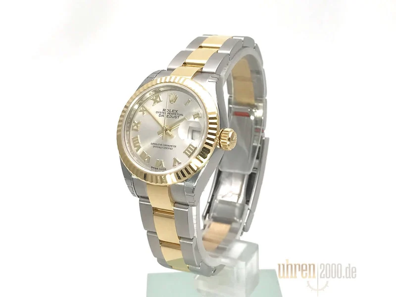 Rolex Datejust 28 Stahl Gold 279173 Silber Römisch