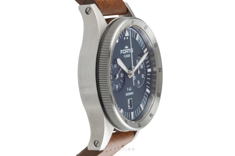 Fortis F-43 chronograph steel automatic men's watch F4240013 LP: 3650EUR [2505672]