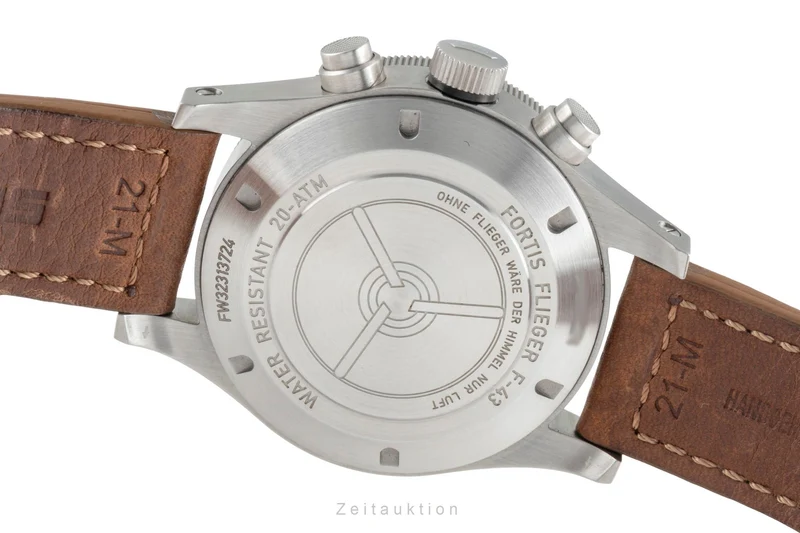 Fortis F-43 chronograph steel automatic men's watch F4240013 LP: 3650EUR [2505672]