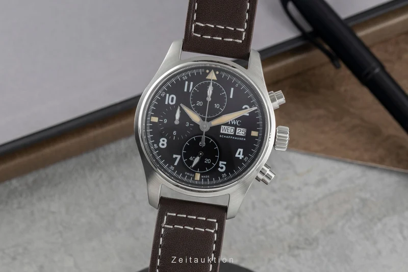 IWC Fliegerchronograph chronograph steel automatic men's watch IW387903 LP: 7700EUR [2505745]