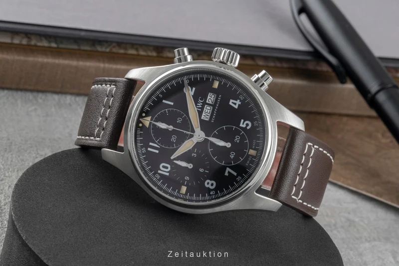 IWC Fliegerchronograph chronograph steel automatic men's watch IW387903 LP: 7700EUR [2505745]