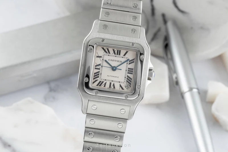 Cartier Santos steel automatic men's watch 2823 [2504987]