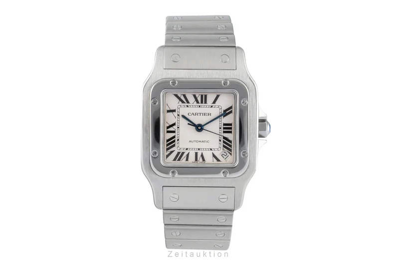 Cartier Santos steel automatic men's watch 2823 [2504987]