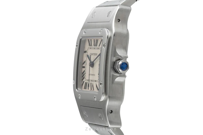 Cartier Santos steel automatic men's watch 2823 [2504987]