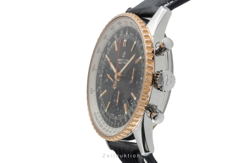 Breitling Navitimer 01 chronograph steel / gold automatic men's watch UB0121211F1P1 LP: 10500EUR [2505728]
