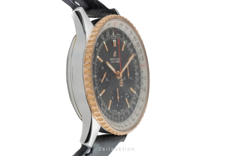 Breitling Navitimer 01 chronograph steel / gold automatic men's watch UB0121211F1P1 LP: 10500EUR [2505728]