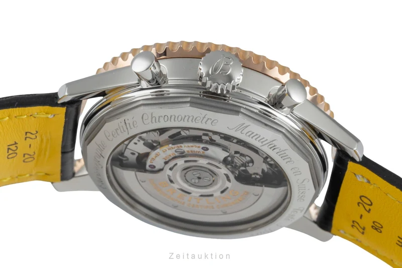 Breitling Navitimer 01 chronograph steel / gold automatic men's watch UB0121211F1P1 LP: 10500EUR [2505728]