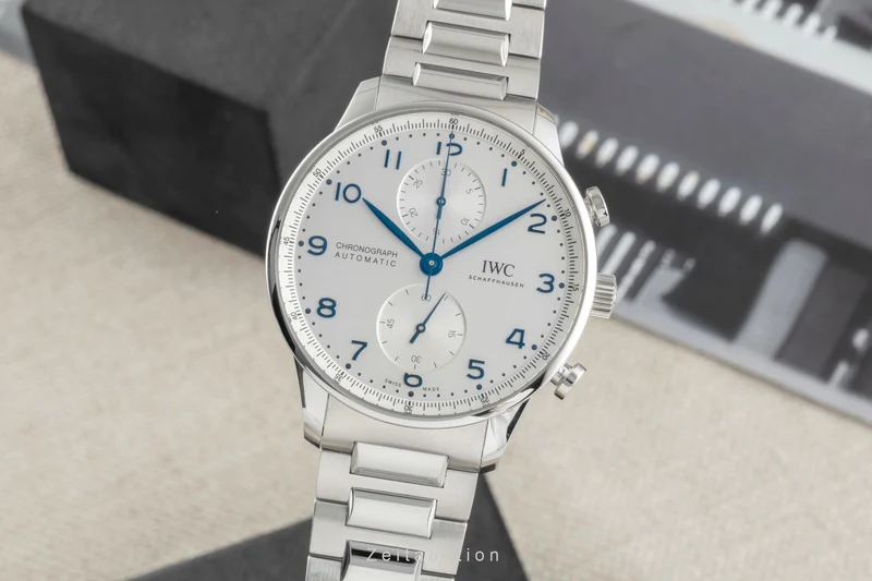 IWC Portugieser steel automatic men's watch IW371617 LP: 10100EUR [2504874]