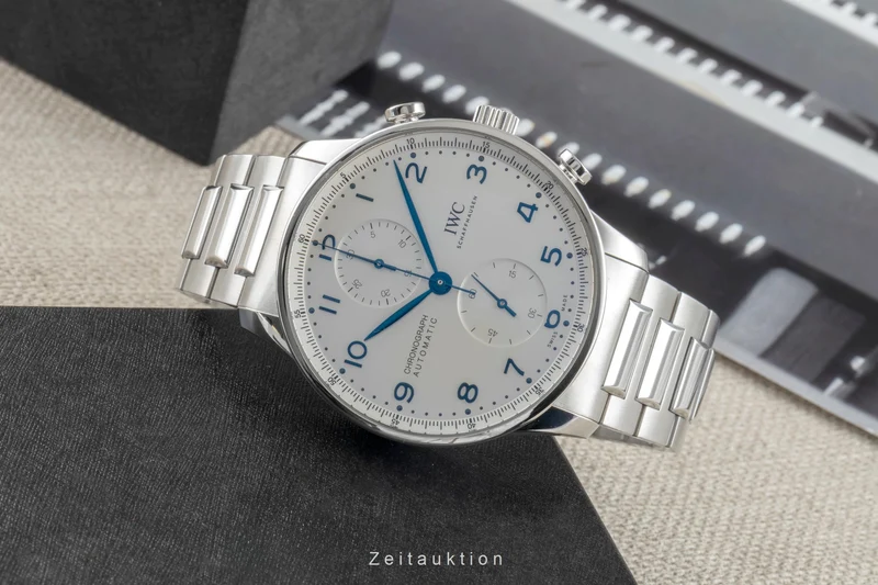 IWC Portugieser steel automatic men's watch IW371617 LP: 10100EUR [2504874]