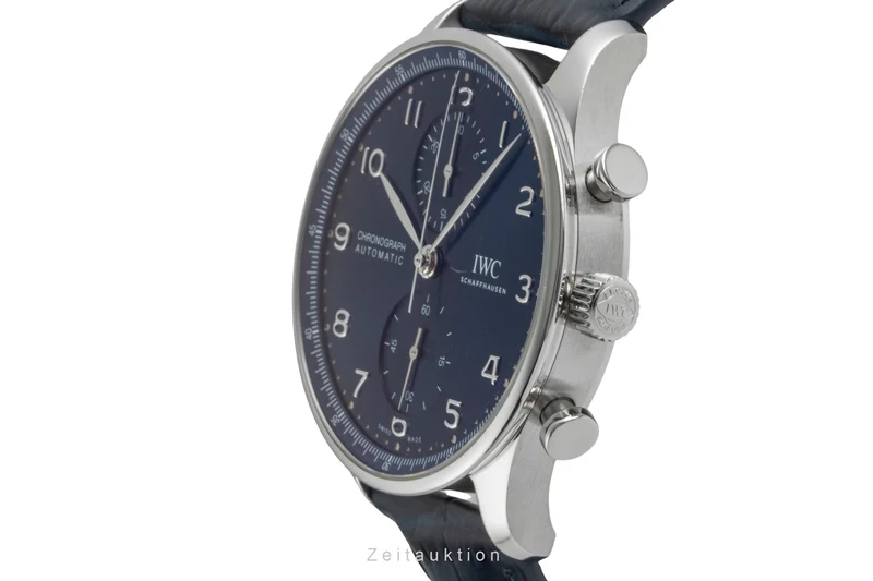 IWC Portugieser chronograph steel automatic men's watch IW371606 LP: 9100EUR [2505336]