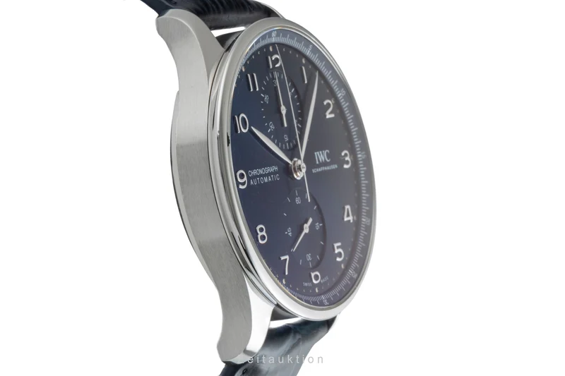IWC Portugieser chronograph steel automatic men's watch IW371606 LP: 9100EUR [2505336]