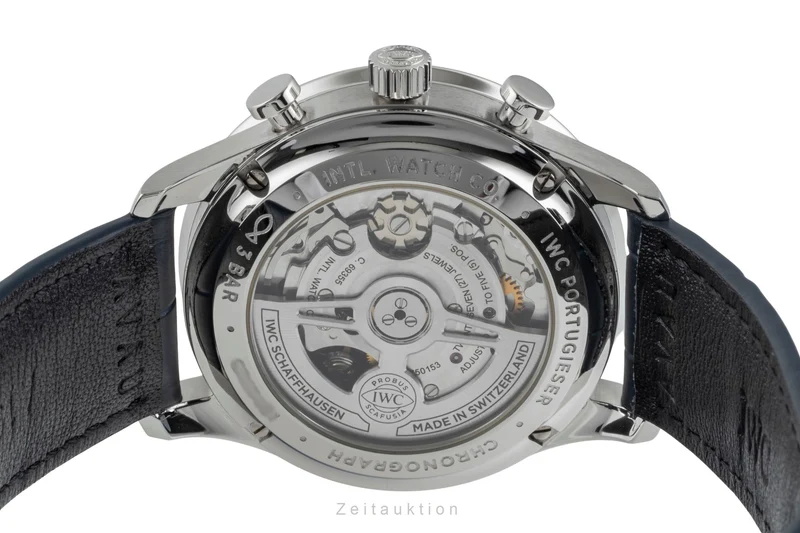 IWC Portugieser chronograph steel automatic men's watch IW371606 LP: 9100EUR [2505336]