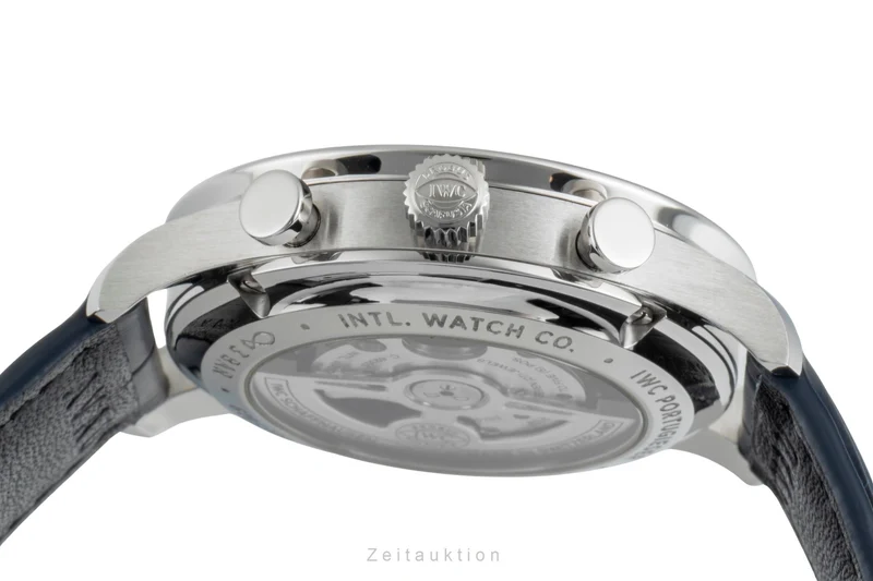 IWC Portugieser chronograph steel automatic men's watch IW371606 LP: 9100EUR [2505336]