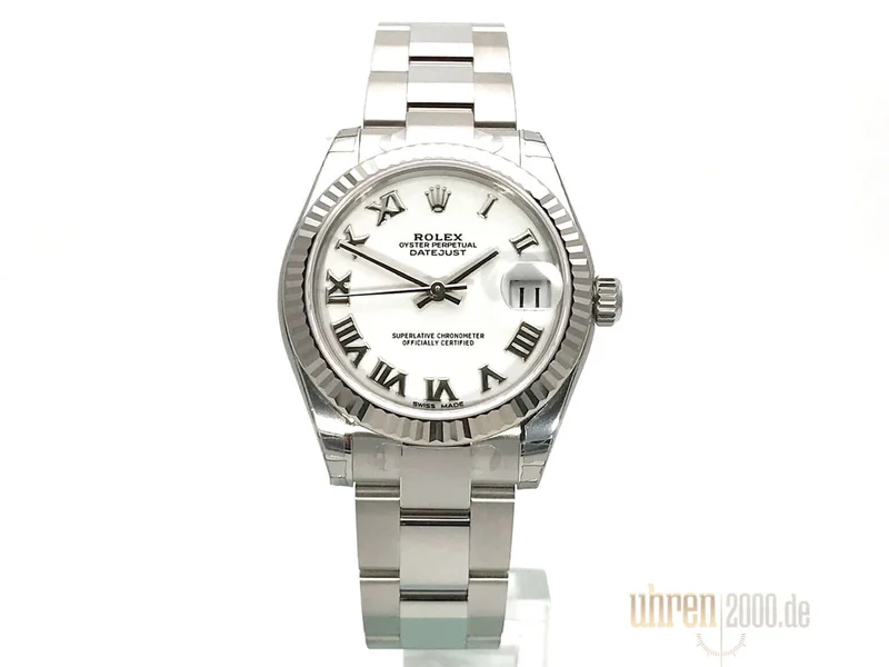 Rolex Datejust 31 178274 Weiss Römisch