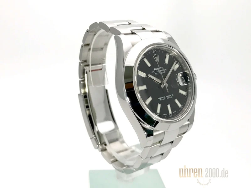 Rolex Datejust II 41 Edelstahl 116300 Schwarz LC100 aus 2016