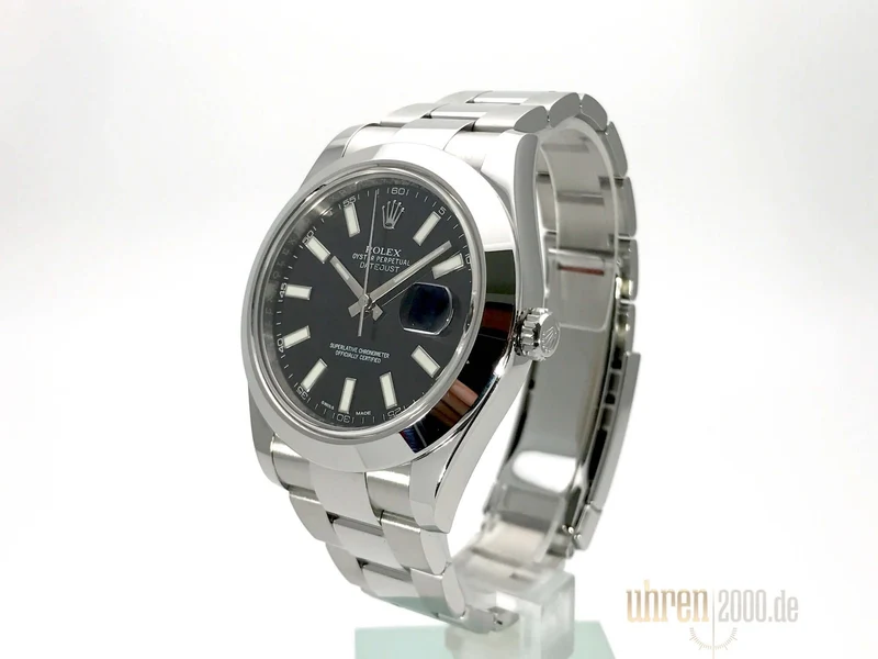 Rolex Datejust II 41 Edelstahl 116300 Schwarz LC100 aus 2016