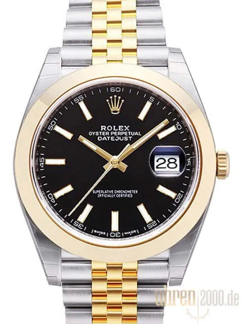 Rolex Datejust 41 126303 Schwarz Jubile-Band