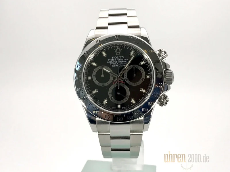 Rolex Daytona Edelstahl 116520 Schwarz aus 2013 LC100